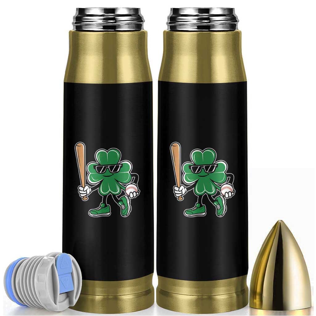 Lucky Baseball Shamrock Bullet Tumbler St Patrick's Day T-Ball Sport Lover Gift