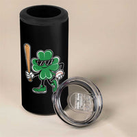 Lucky Baseball Shamrock 4 in 1 Can Cooler Tumbler St Patrick's Day T-Ball Sport Lover Gift