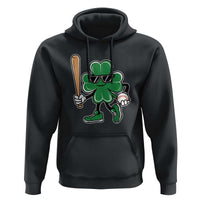 Lucky Baseball Shamrock Hoodie St Patrick's Day T-Ball Sport Lover Gift