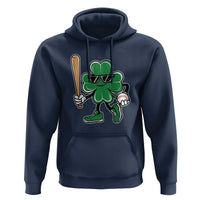 Lucky Baseball Shamrock Hoodie St Patrick's Day T-Ball Sport Lover Gift