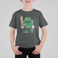 Lucky Baseball Shamrock T Shirt For Kid St Patrick's Day T-Ball Sport Lover Gift