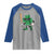 Lucky Baseball Shamrock Raglan Shirt St Patrick's Day T-Ball Sport Lover Gift