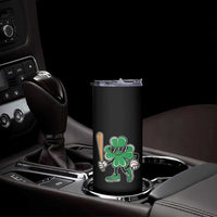 Lucky Baseball Shamrock Skinny Tumbler St Patrick's Day T-Ball Sport Lover Gift