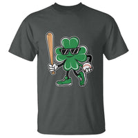 Lucky Baseball Shamrock T Shirt St Patrick's Day T-Ball Sport Lover Gift