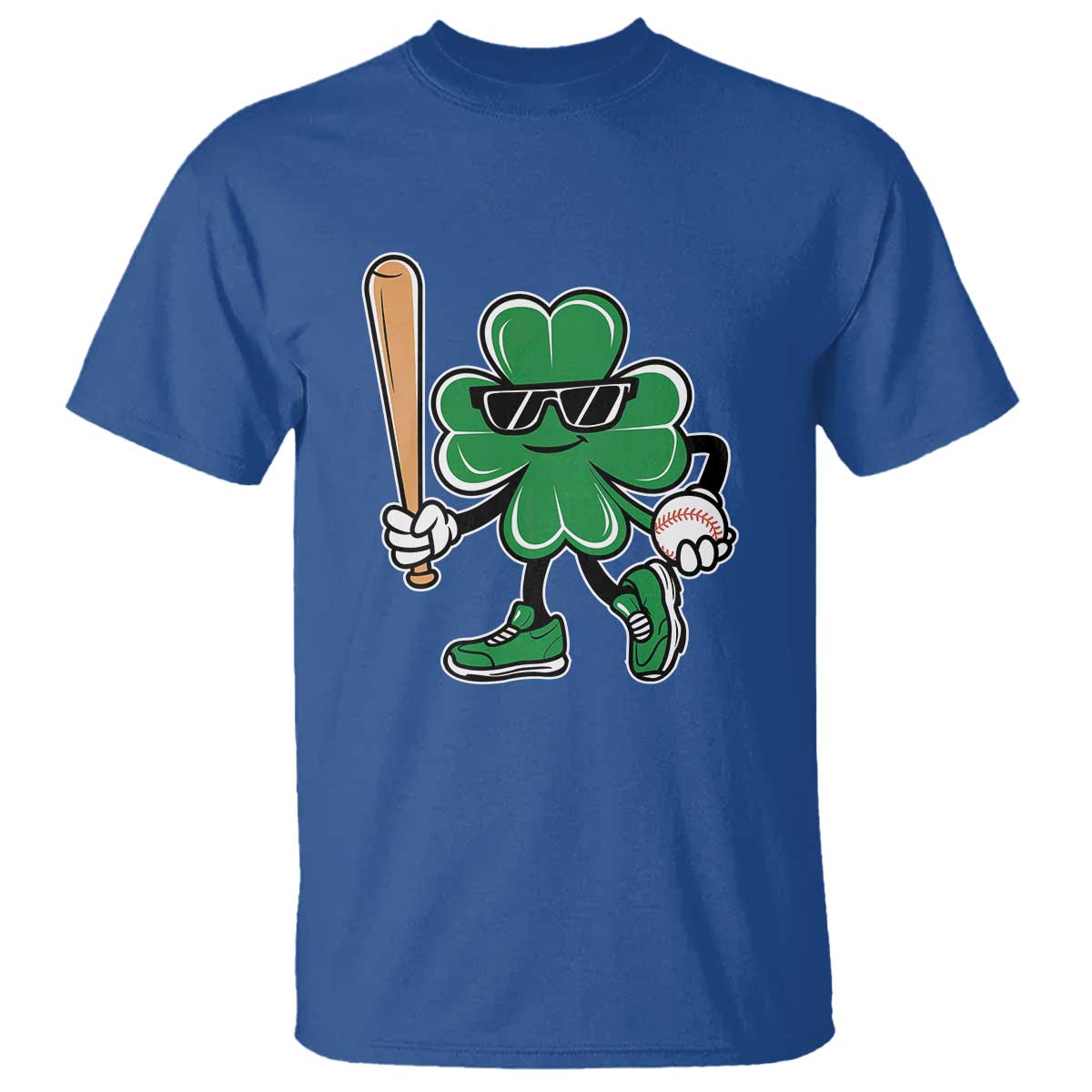 Lucky Baseball Shamrock T Shirt St Patrick's Day T-Ball Sport Lover Gift