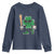Lucky Baseball Shamrock Youth Sweatshirt St Patrick's Day T-Ball Sport Lover Gift
