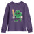 Lucky Baseball Shamrock Youth Sweatshirt St Patrick's Day T-Ball Sport Lover Gift
