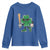 Lucky Baseball Shamrock Youth Sweatshirt St Patrick's Day T-Ball Sport Lover Gift