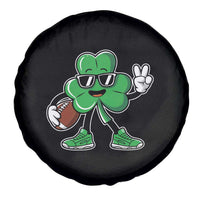 St Patrick's Day Lucky Shamrock Football Spare Tire Cover Sport Lover Gift