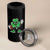 St Patrick's Day Lucky Shamrock Football 4 in 1 Can Cooler Tumbler Sport Lover Gift