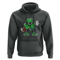 St Patrick's Day Lucky Shamrock Football Hoodie Sport Lover Gift