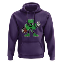 St Patrick's Day Lucky Shamrock Football Hoodie Sport Lover Gift