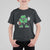 St Patrick's Day Lucky Shamrock Football T Shirt For Kid Sport Lover Gift
