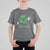 St Patrick's Day Lucky Shamrock Football T Shirt For Kid Sport Lover Gift