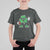 St Patrick's Day Lucky Shamrock Football T Shirt For Kid Sport Lover Gift