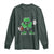St Patrick's Day Lucky Shamrock Football Long Sleeve Shirt Sport Lover Gift