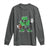 St Patrick's Day Lucky Shamrock Football Long Sleeve Shirt Sport Lover Gift