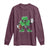St Patrick's Day Lucky Shamrock Football Long Sleeve Shirt Sport Lover Gift