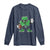 St Patrick's Day Lucky Shamrock Football Long Sleeve Shirt Sport Lover Gift
