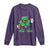 St Patrick's Day Lucky Shamrock Football Long Sleeve Shirt Sport Lover Gift
