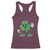 St Patrick's Day Lucky Shamrock Football Racerback Tank Top Sport Lover Gift
