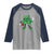 St Patrick's Day Lucky Shamrock Football Raglan Shirt Sport Lover Gift