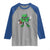St Patrick's Day Lucky Shamrock Football Raglan Shirt Sport Lover Gift