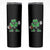 St Patrick's Day Lucky Shamrock Football Skinny Tumbler Sport Lover Gift