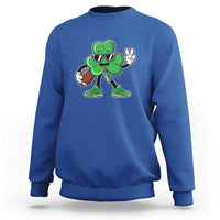 St Patrick's Day Lucky Shamrock Football Sweatshirt Sport Lover Gift