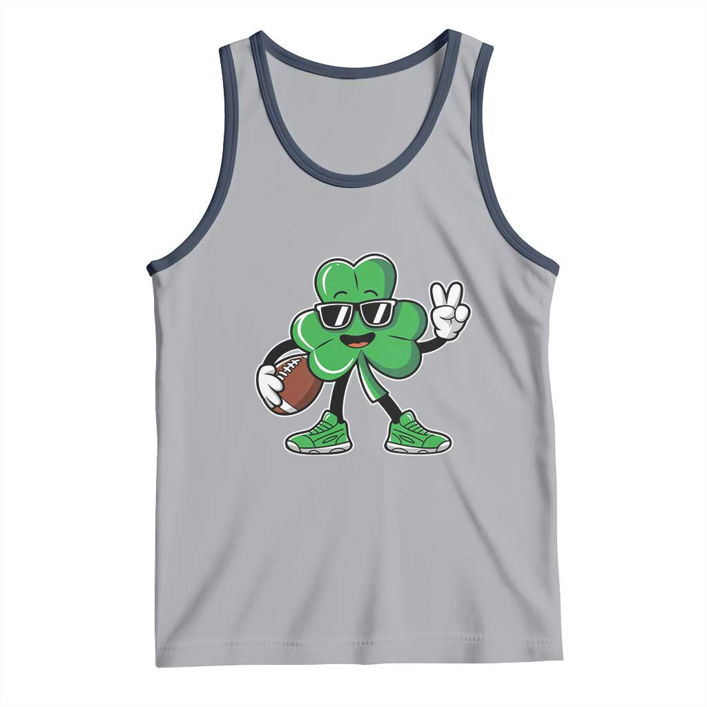 St Patrick's Day Lucky Shamrock Football Tank Top Sport Lover Gift