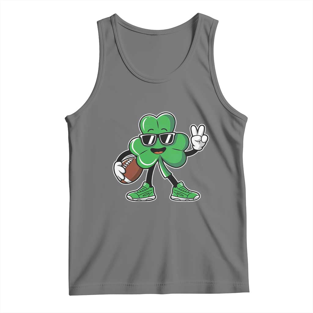 St Patrick's Day Lucky Shamrock Football Tank Top Sport Lover Gift