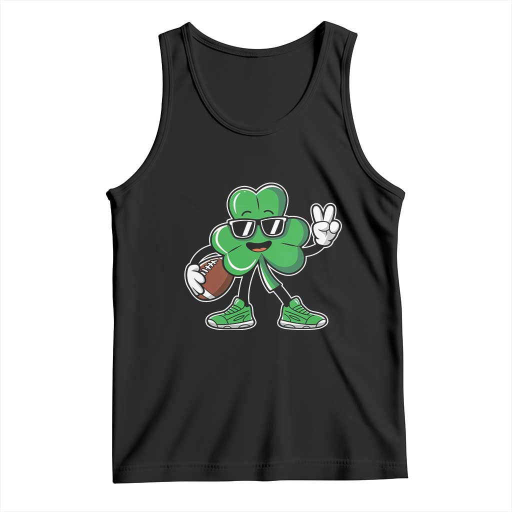 St Patrick's Day Lucky Shamrock Football Tank Top Sport Lover Gift