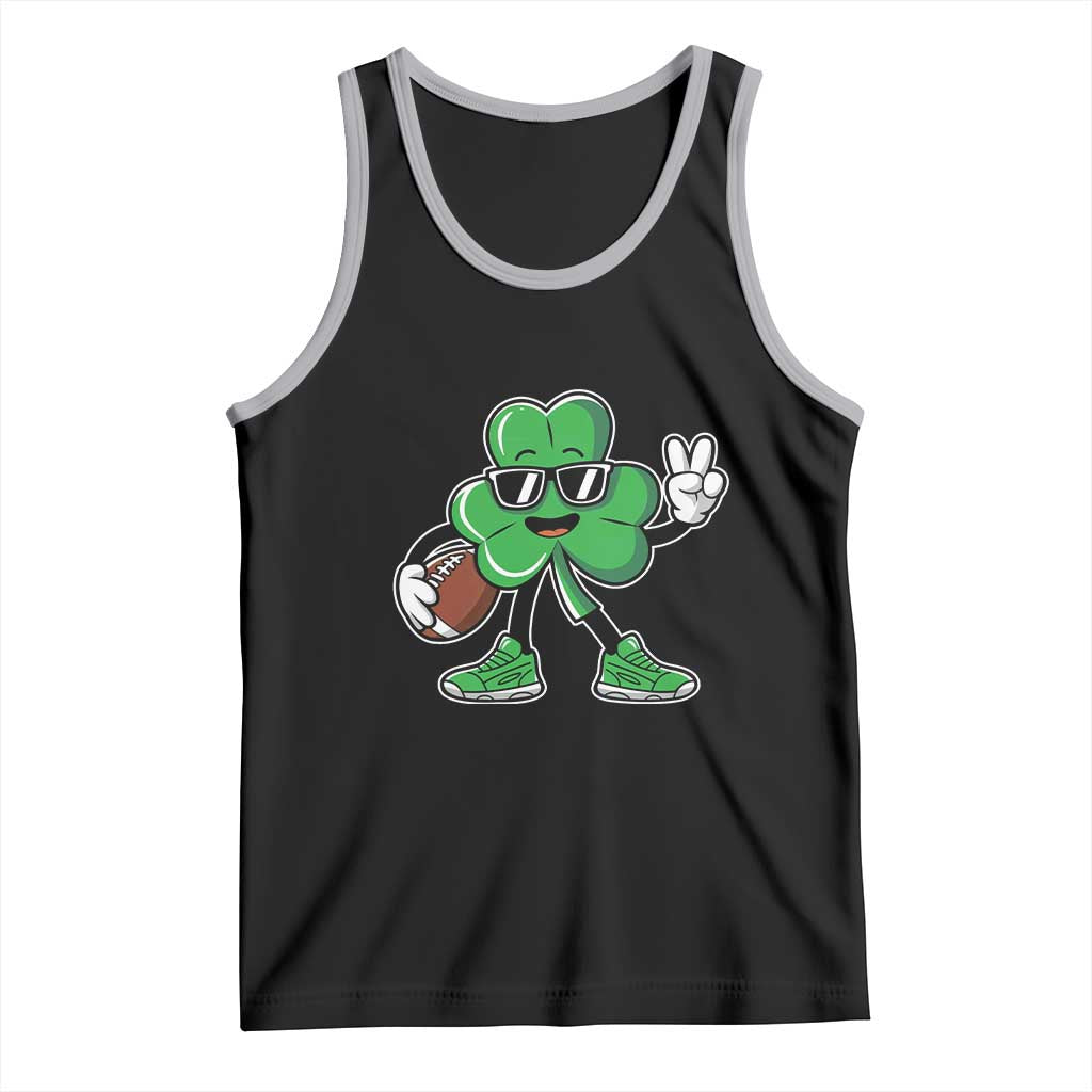 St Patrick's Day Lucky Shamrock Football Tank Top Sport Lover Gift
