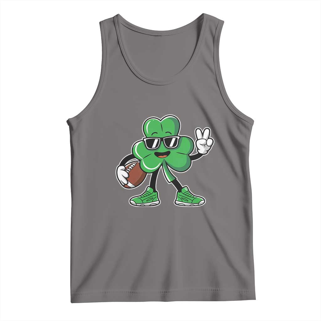St Patrick's Day Lucky Shamrock Football Tank Top Sport Lover Gift
