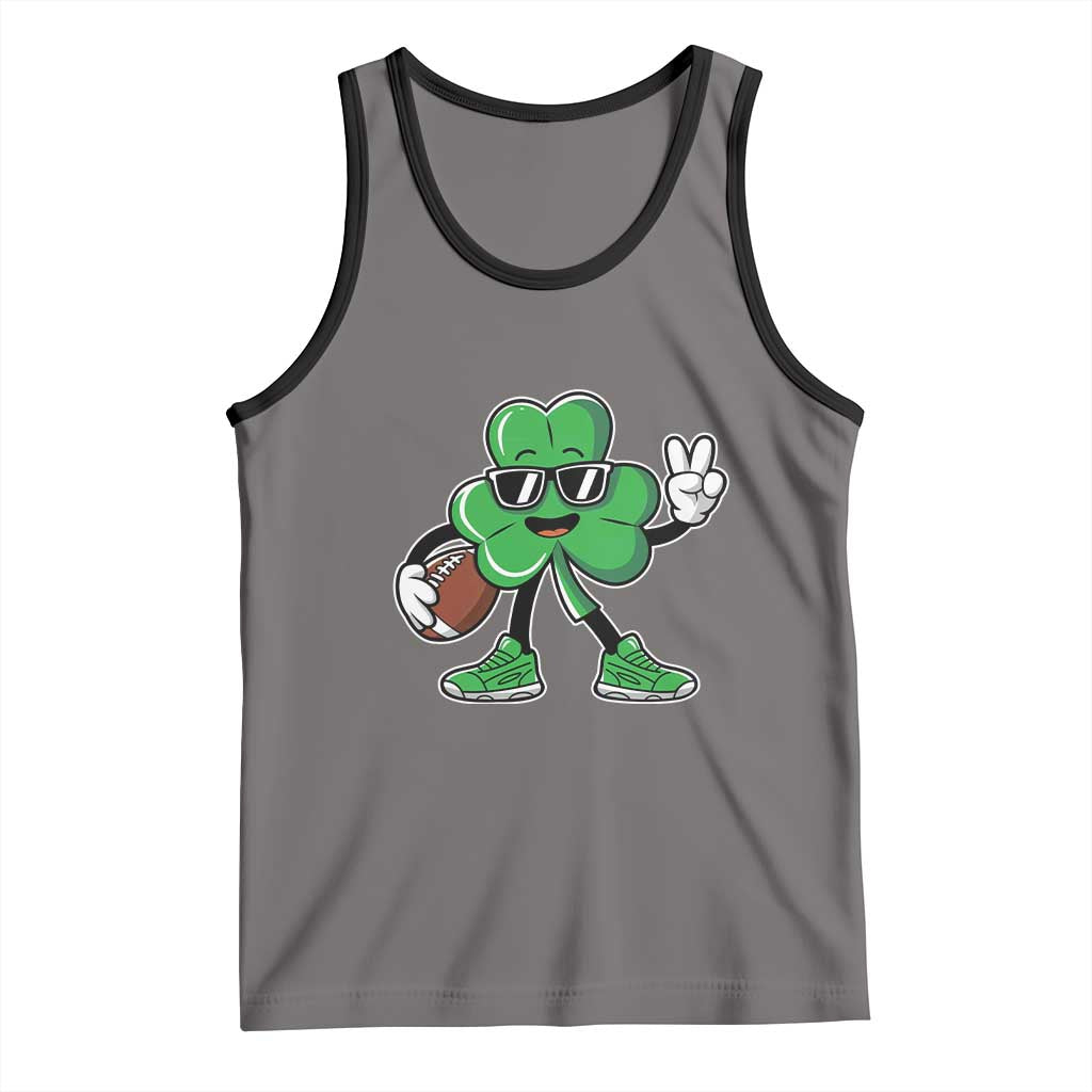 St Patrick's Day Lucky Shamrock Football Tank Top Sport Lover Gift