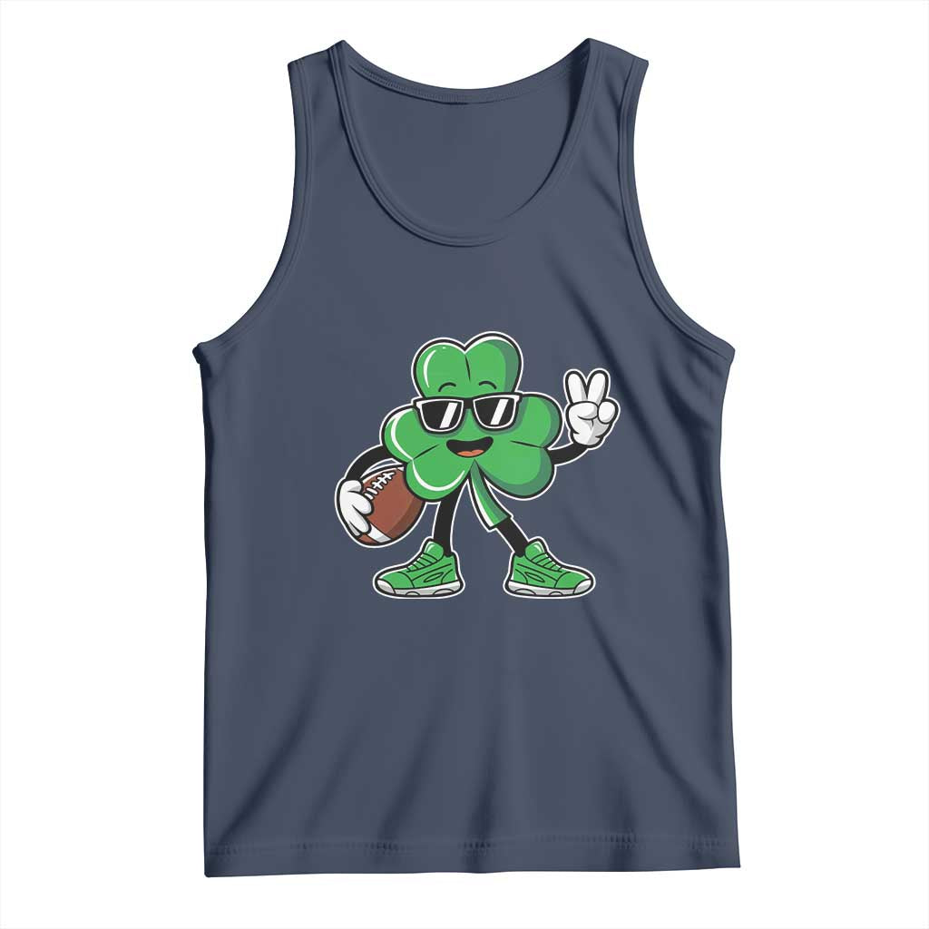 St Patrick's Day Lucky Shamrock Football Tank Top Sport Lover Gift