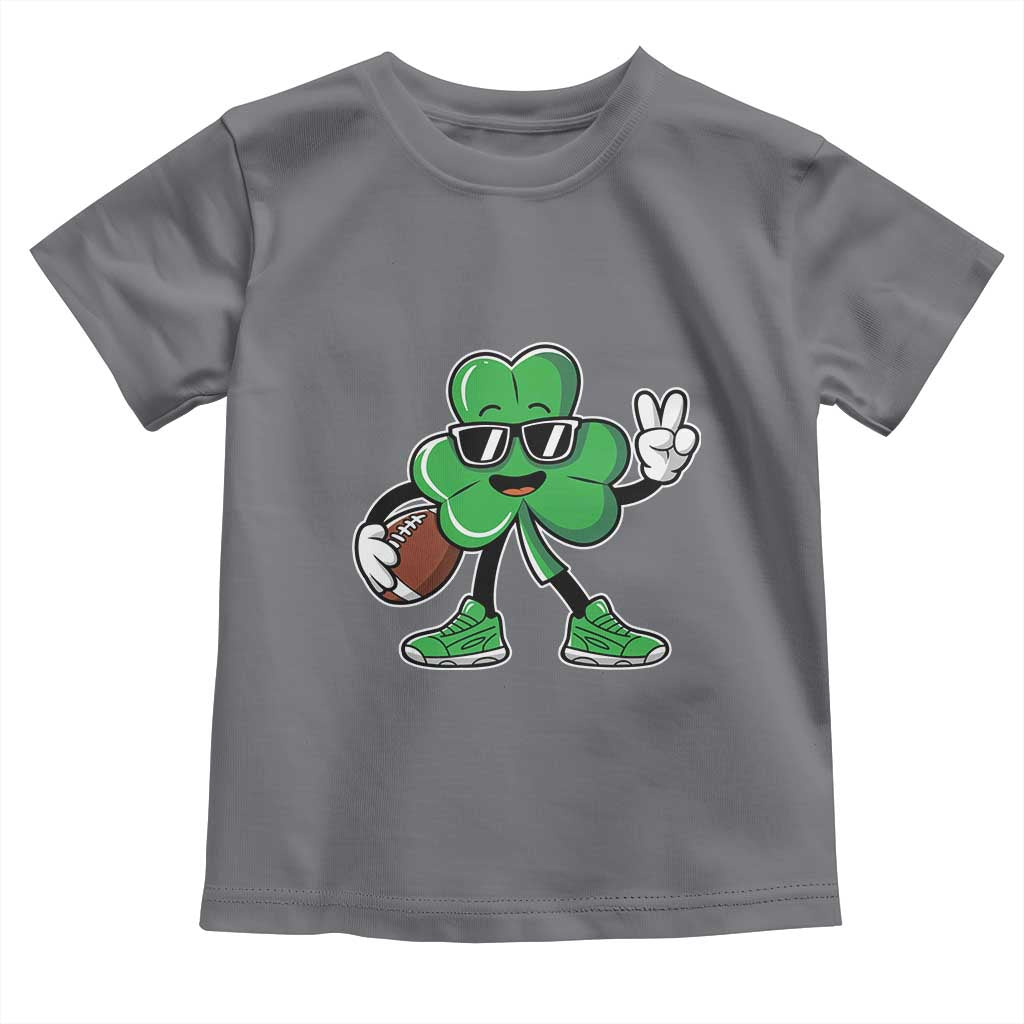 St Patrick's Day Lucky Shamrock Football Toddler T Shirt Sport Lover Gift