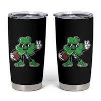 St Patrick's Day Lucky Shamrock Football Tumbler Cup Sport Lover Gift