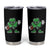 St Patrick's Day Lucky Shamrock Football Tumbler Cup Sport Lover Gift