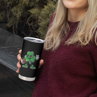 St Patrick's Day Lucky Shamrock Football Tumbler Cup Sport Lover Gift