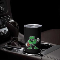 St Patrick's Day Lucky Shamrock Football Tumbler Cup Sport Lover Gift