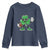 St Patrick's Day Lucky Shamrock Football Youth Sweatshirt Sport Lover Gift