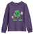 St Patrick's Day Lucky Shamrock Football Youth Sweatshirt Sport Lover Gift