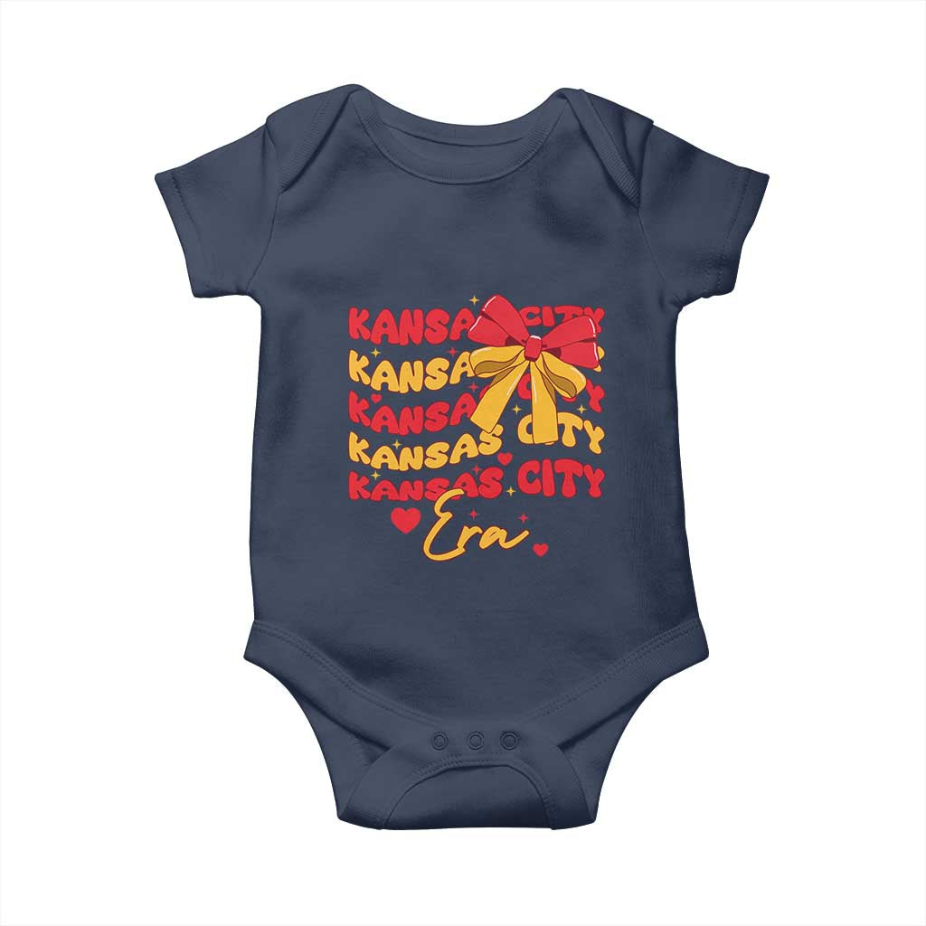 Groovy In My Kansas City Era Baby Onesie Retro Coquette Bow