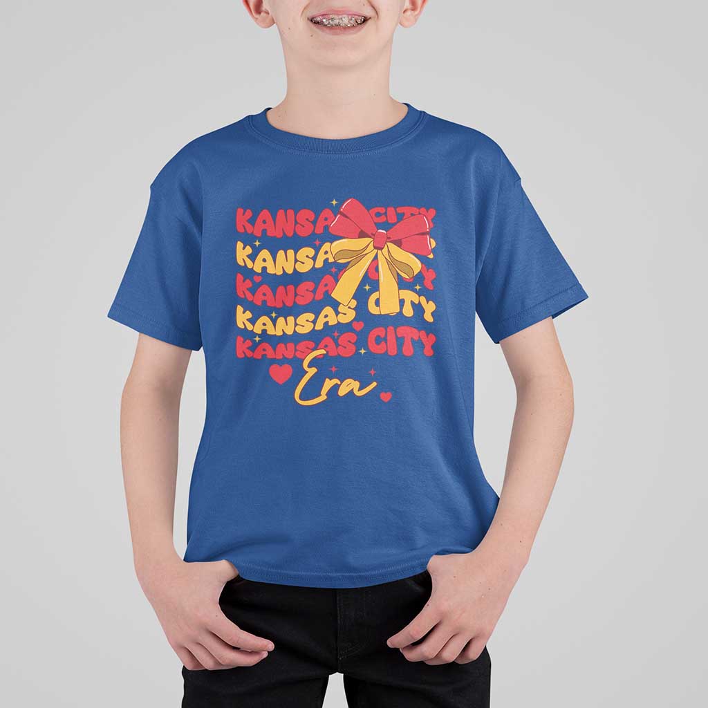 Groovy In My Kansas City Era T Shirt For Kid Retro Coquette Bow