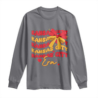Groovy In My Kansas City Era Long Sleeve Shirt Retro Coquette Bow