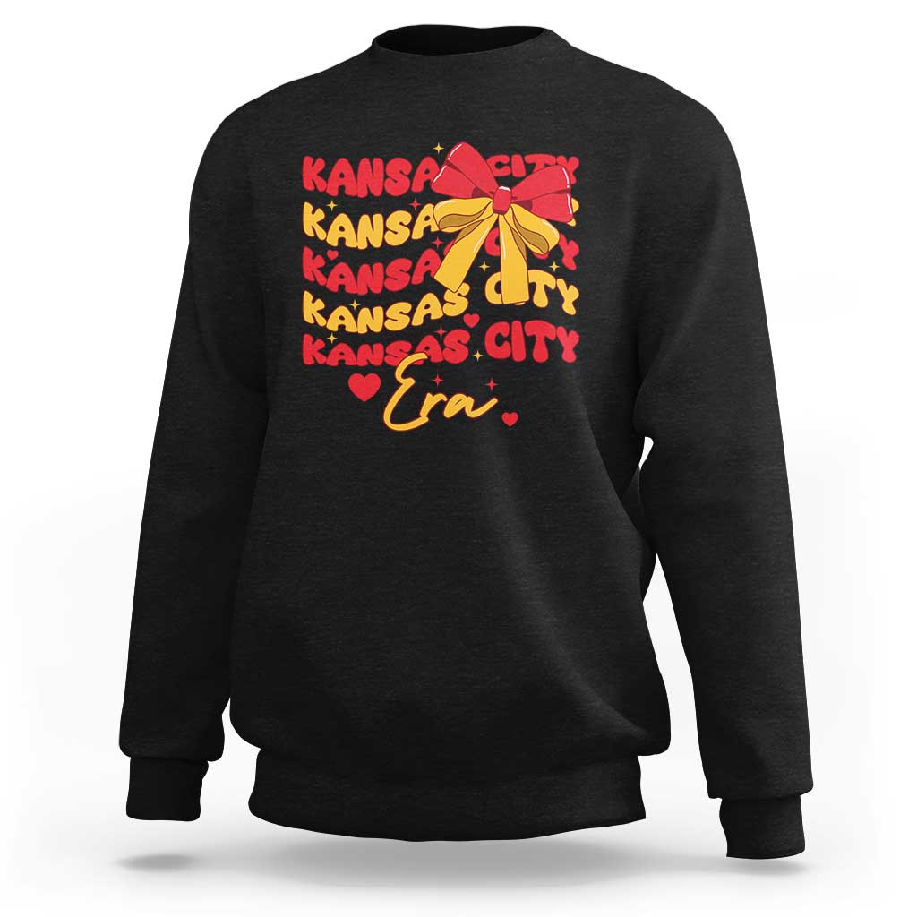 Groovy In My Kansas City Era Sweatshirt Retro Coquette Bow