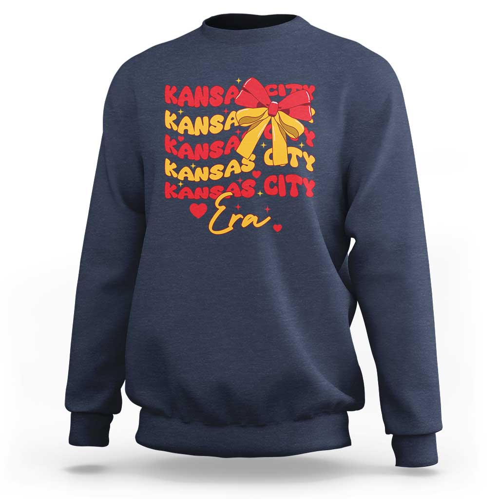 Groovy In My Kansas City Era Sweatshirt Retro Coquette Bow