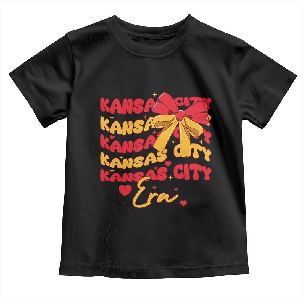 Groovy In My Kansas City Era Toddler T Shirt Retro Coquette Bow
