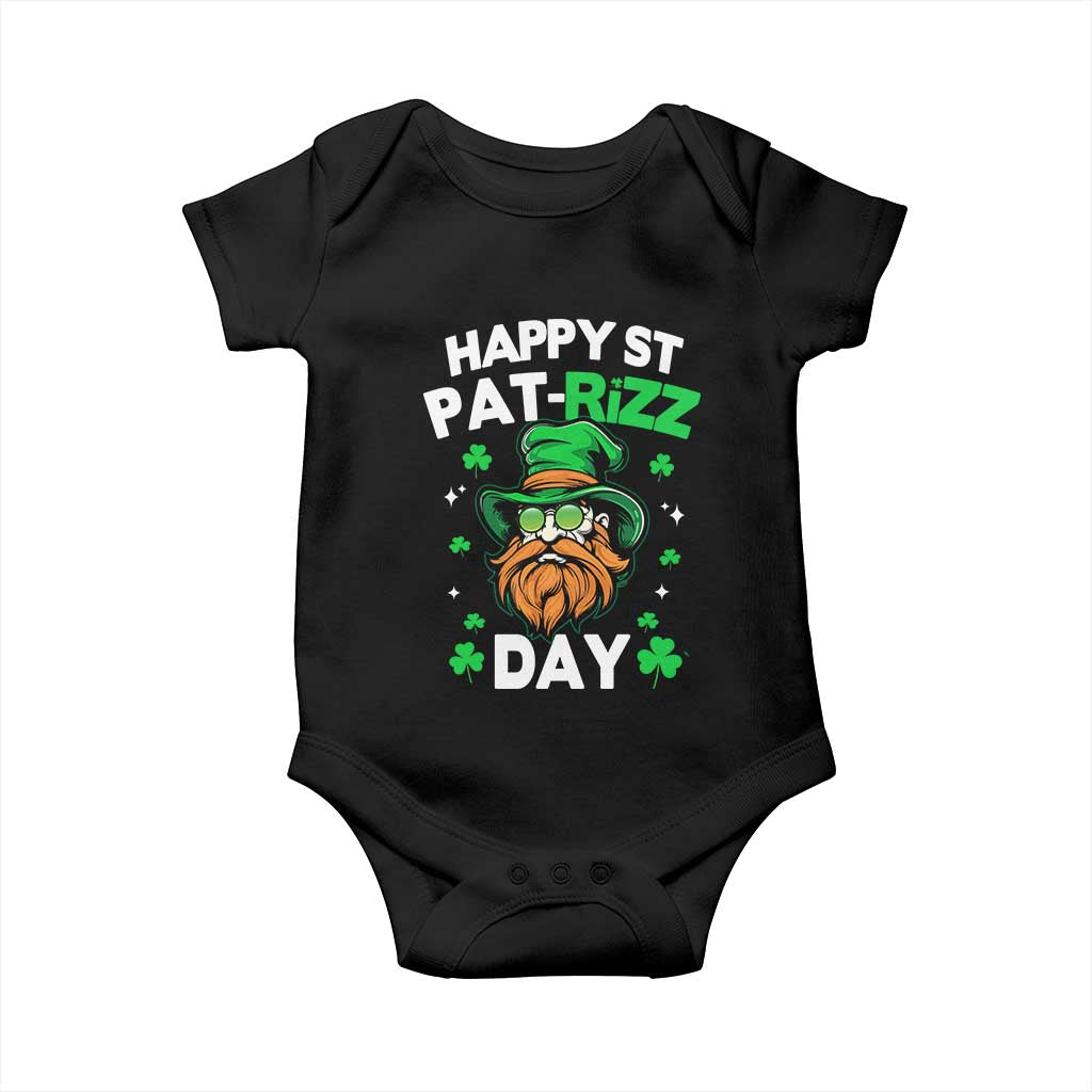 Happy St Pat Rizz Day Baby Onesie Funny St. Patrick's Day Leprechaun